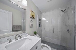 Shower, hair dryer