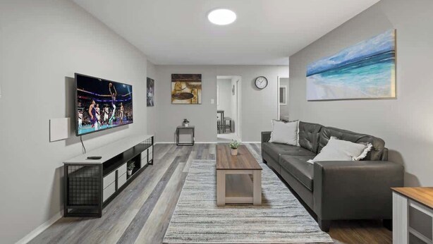 Living area - Modern 2BD Apartment Near Royal Oak (Hazel Park)