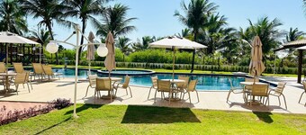 Village in front of the sea