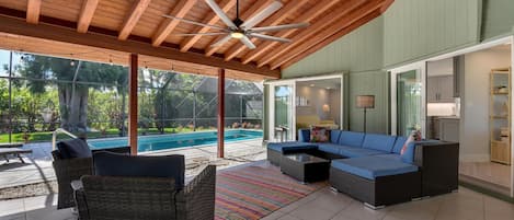 Una piscina riscaldata