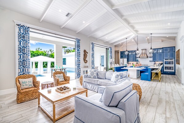 Smart TV, table football, ping pong