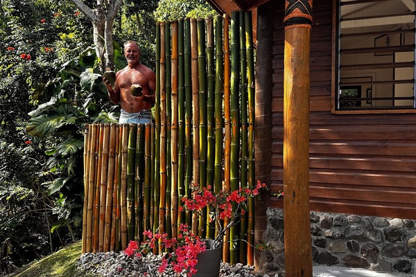 Enjoy added privacy and tropical style with handcrafted bamboo screens