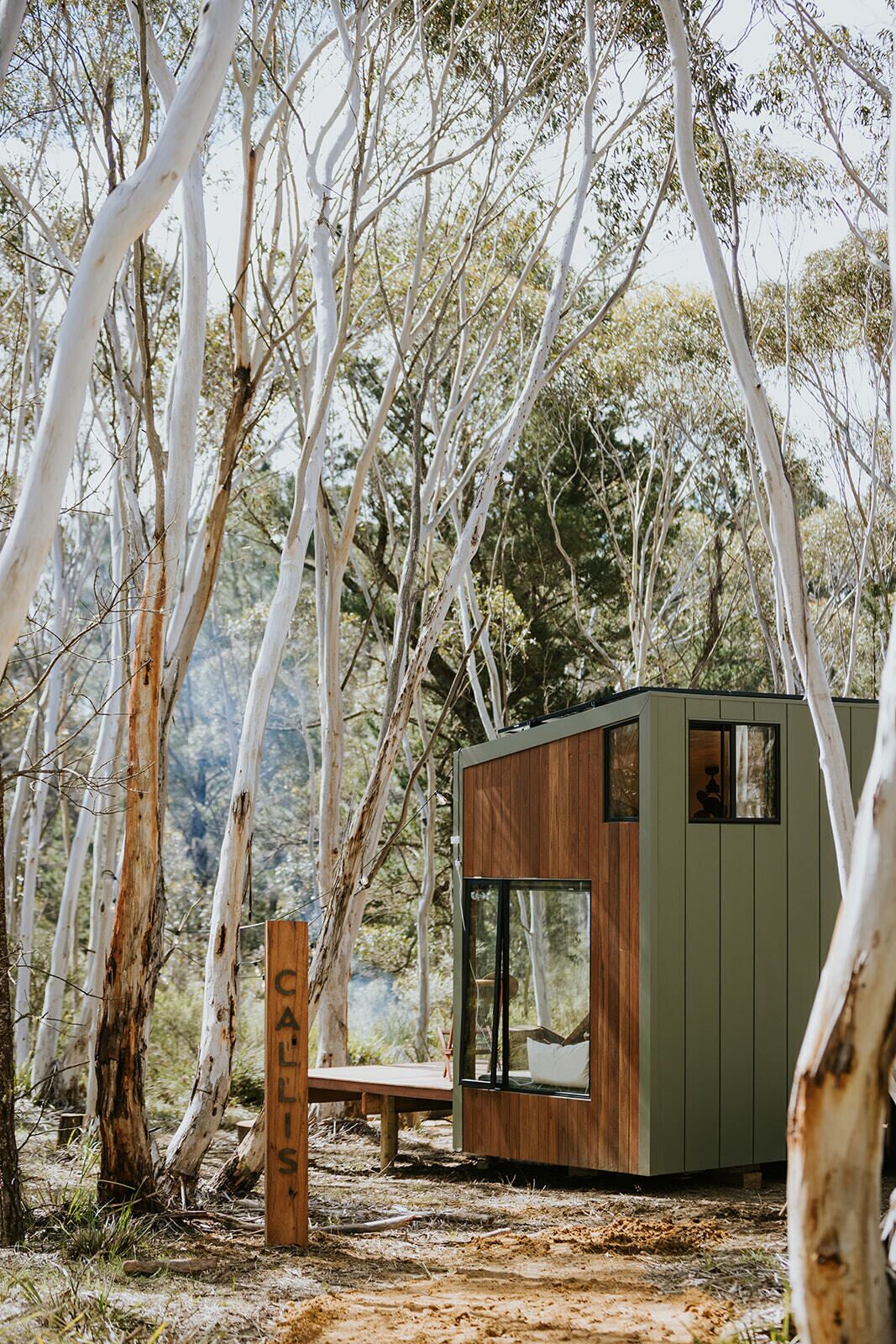 Cabaña estándar, 1 cama de matrimonio, no fumadores, vistas a la montaña | Ropa de cama de alta calidad y decoración individual