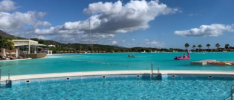 A heated pool