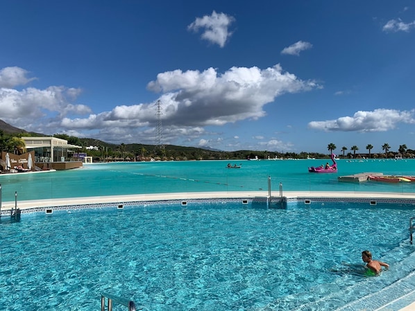 A heated pool