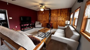 TV connectée, cheminée