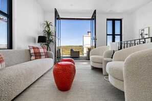 TV, fireplace, offices - Las Luces Village | Large Retreat | Pool | Hot tub (spicewood)