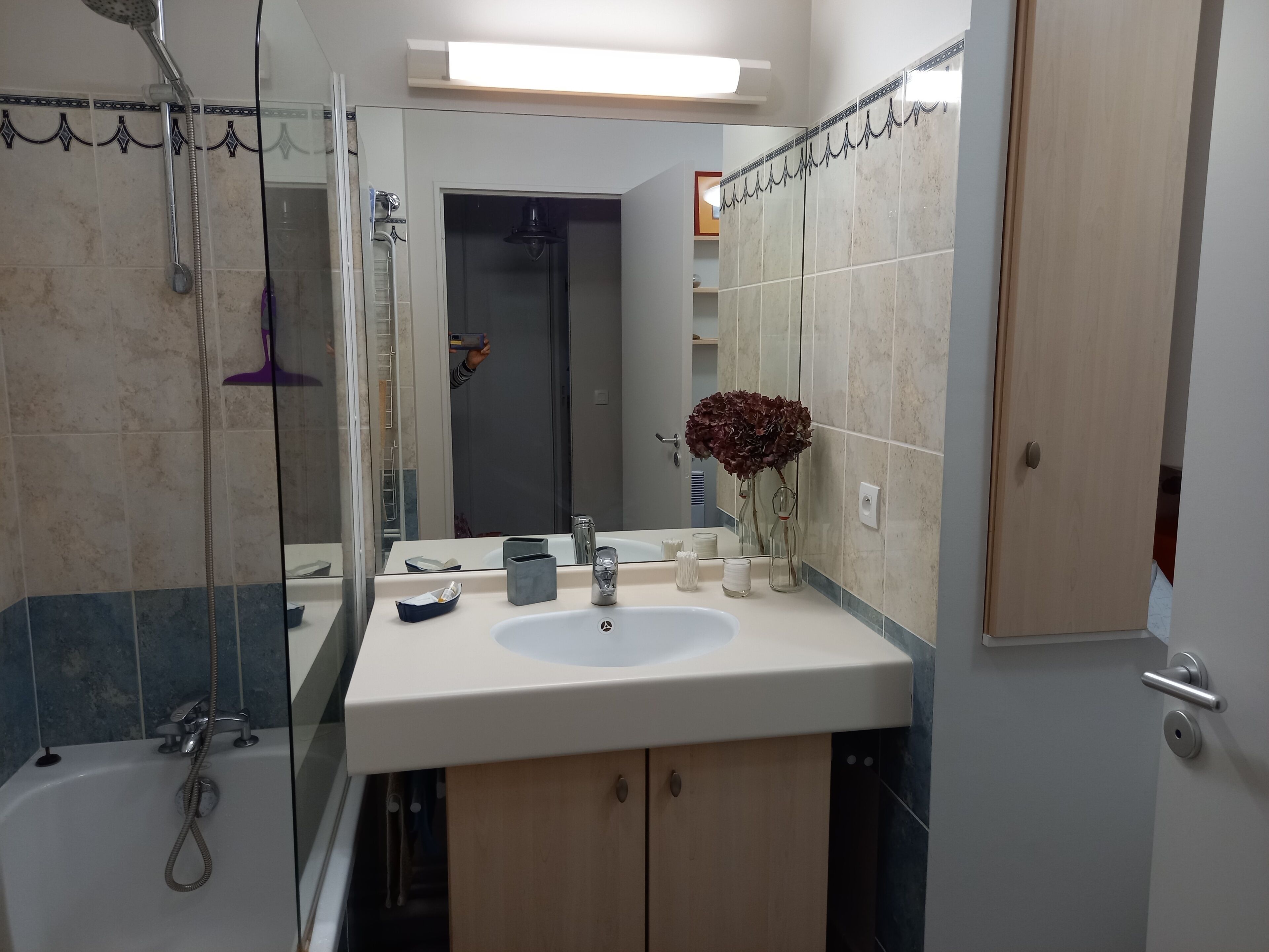 Sèche-cheveux, papier toilette