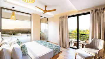 ๋ก๋งจํฑ๋ฃธ (Sunset View with Jacuzzi Room) | 2 ๊ฐ์ ์นจ์ค, ์ดํ๋ฆฌ์ ํ๋ ๋ผ ์ํธ, ๊ณ ๊ธ ์นจ๊ตฌ, ๋ฏธ๋๋ฐ