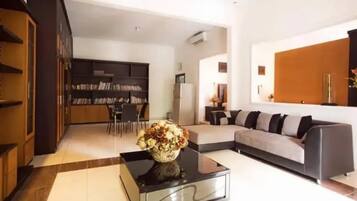 23-inch flat-screen TV with satellite channels