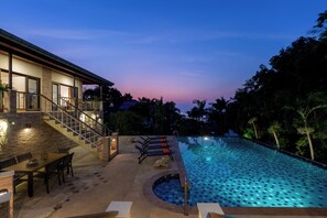 Outdoor pool - Villa Tigerlily – 4 Bedroom Seaview Pool Villa with Sunset Views In Koh Samui (Amphoe Ko Samui)