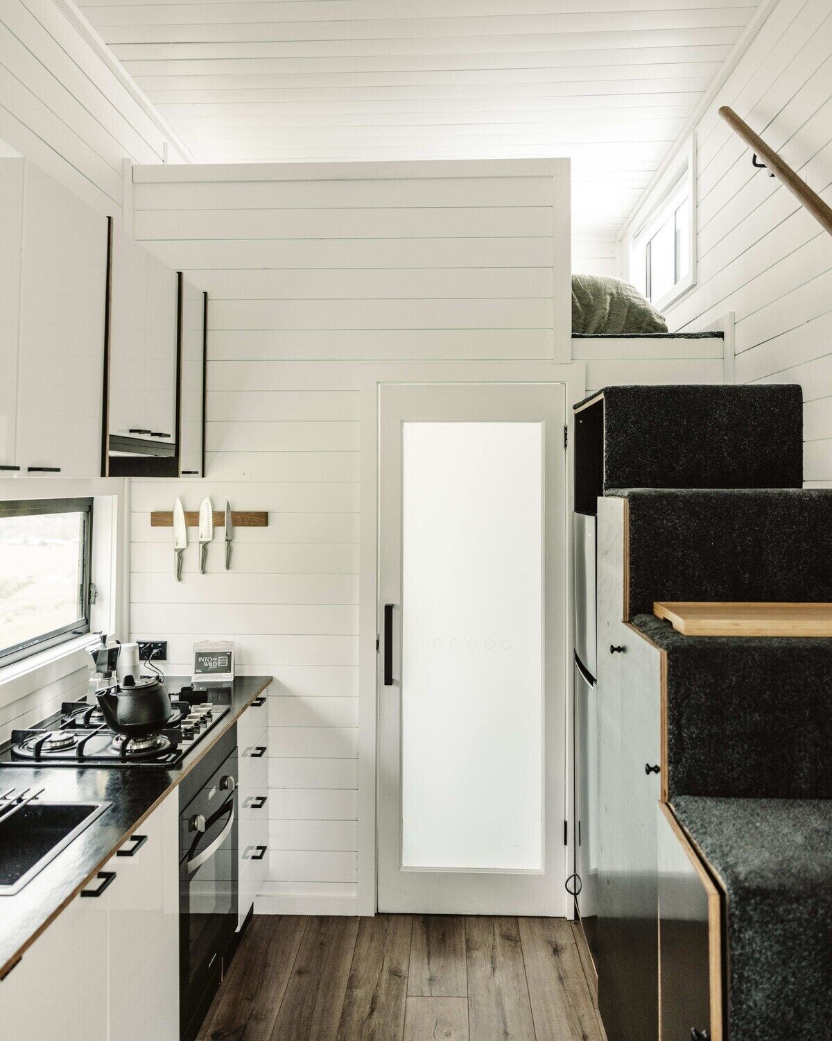 Fridge, stovetop, cookware/dishes/utensils