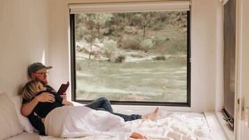 1 soveværelse, sengetøj