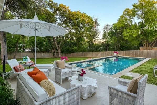 A heated pool