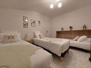 2 habitaciones, tabla de planchar con plancha, internet y ropa de cama 