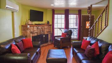 Fireplace, DVD player