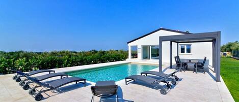 A heated pool