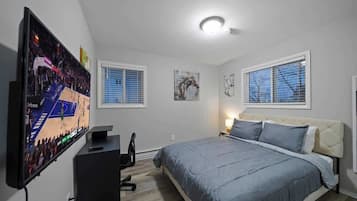 1 bedroom, iron/ironing board, travel crib, WiFi