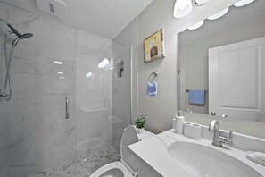 Shower, hair dryer
