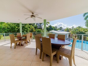 Outdoor dining - 7br Massive Villa In Sosúa - 2mins From Nightlife! (Sosúa)
