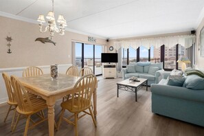 TV, DVD player - Gorgeous 3 Bedroom Rainbow Condo with Ocean Views and Outdoor Pool! (Ocean City)