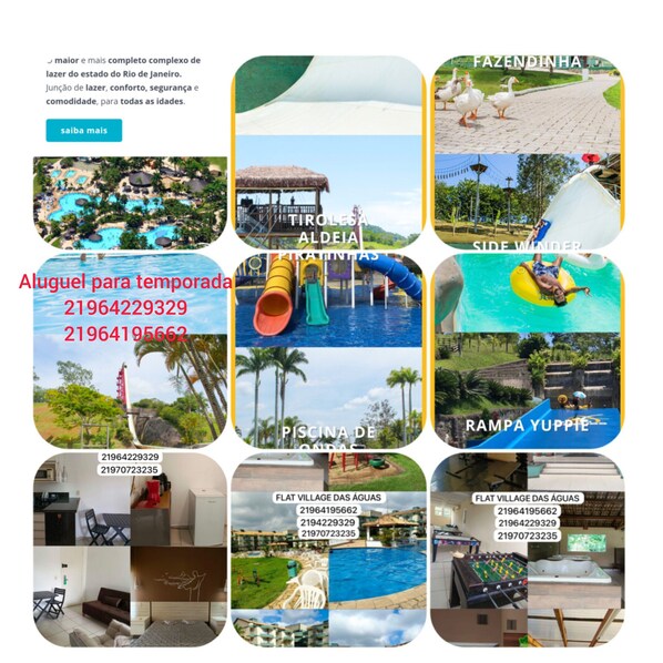 Miscellaneous - Flat Village,segurança,sossego,diversão Para Família ao Lado Doaldeia das Águas (Barra do Piraí)