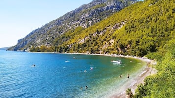 Na praia