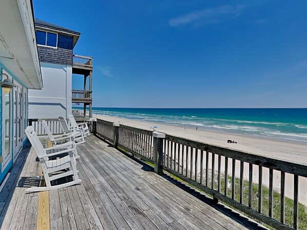 On the beach - Renegade | Oceanfront + Room for the Whole Family! (Surf City)