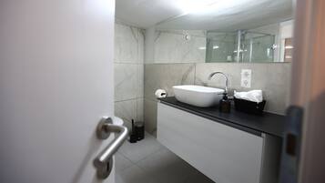 Towels, soap, toilet paper
