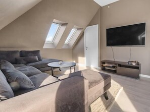 Living area - Penthouse apartment in city center in Bergen (Vestland)