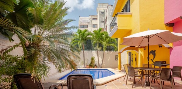 Outdoor pool - Linda Recidencia Centro Cancun Villa Mexico (Cancún)