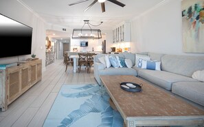 TV - Top-Rated 3 bedroom Condo | Phoenix X 1403 | Beachfront + Walk to Flora-Bama (Orange Beach)