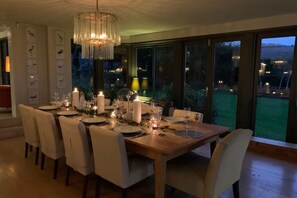 Dining - Stunning Manor House with Private Pool & Hot Tub (Bristol)