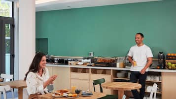 Daily buffet breakfast for a fee