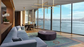 Suite, 1 Bedroom, Terrace, Sea View | 1 bedroom, premium bedding, minibar, in-room safe