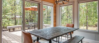 Home with hot tubs, pools, tennis, pickleball, gym, fireplace, & game room