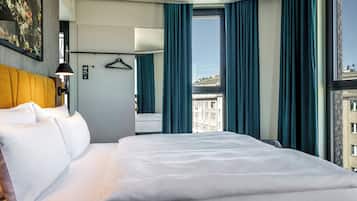 In-room safe, desk, blackout curtains, soundproofing