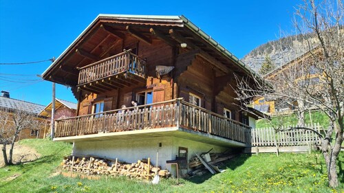 Savoyard nest with Mont Blanc view