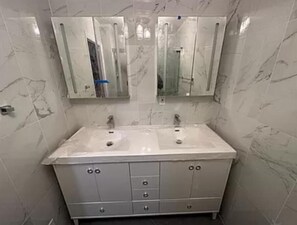 Soap, shampoo, toilet paper