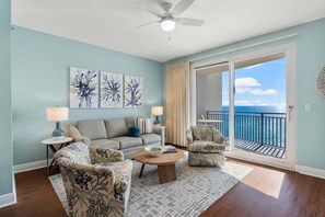 Smart TV - Newly updated gulf-front condo w/private balcony & sunset views! 1 BR + Bunk Room, Sleeps 6! (Panama City Beach)