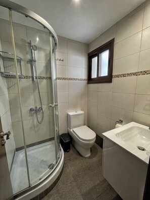 Shower, hair dryer