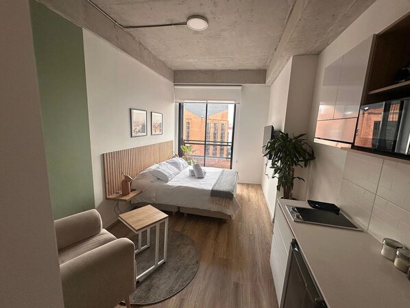 Deluxe Apartment (10I) | Premium bedding, individually decorated, individually furnished, desk - U-GO Edificio Next Living Bogota (Bogotá)