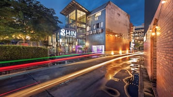 Front of property – evening/night