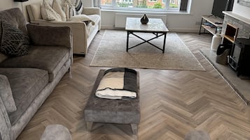 House | Living area | Fireplace