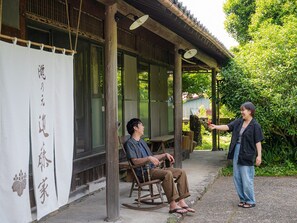 Terrace/patio - Simple Stay Work up a sweat in the woodfired sauna and feel refreshed Relax in a rented house th / Toon Ehime (Toon)