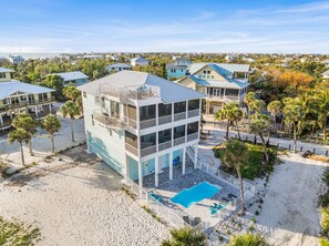 Exterior - NEW! Gulf Sunset View, Heated Pool, Steps to Beach (Captiva)