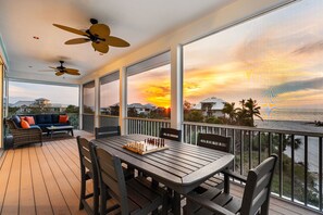 Outdoor dining - Brand New! Gulf View, Heated Pool, Club Amenities! (Captiva)