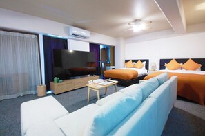 1 slaapkamer, een bureau, gratis wifi, beddengoed