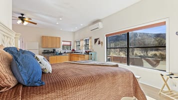 Desk, iron/ironing board, WiFi (free), bed sheets