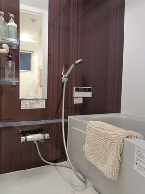 Haartrockner, Handtücher, Seife, Shampoo